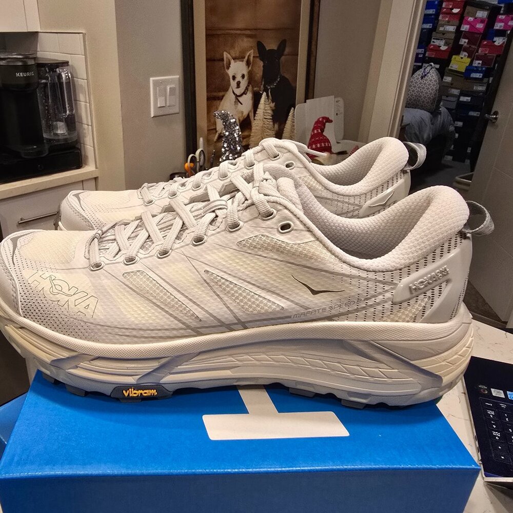 Hoka One U Mafate Speed 2 Stellar Grey Trail Running Shoe 1126851/CYLB Men's 10